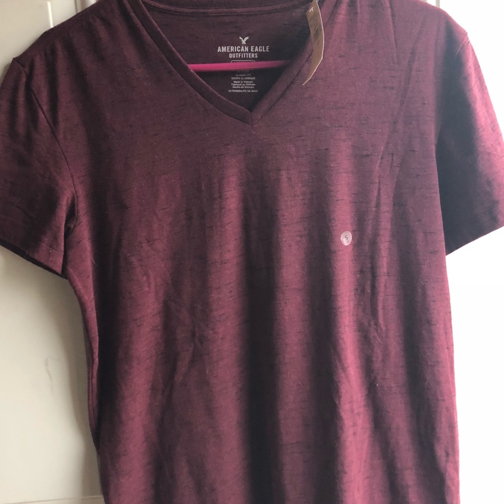 Burgendy V-Neck